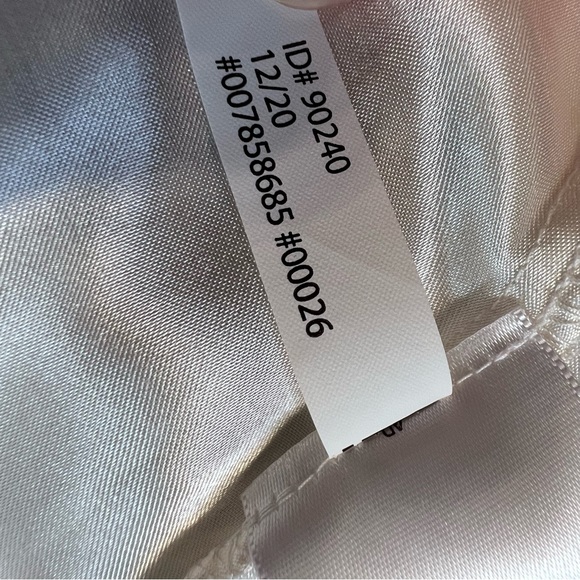 Express Ruffle Wrap Front Maxi Dress Medium Front Slit Ivory Multicolor Print - Picture 15 of 16